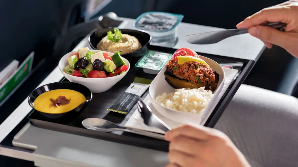United Airlines SJO Terminal in-flight meals