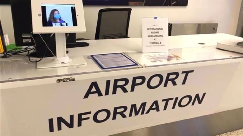 Air Corsica SUF Terminal Information Desks